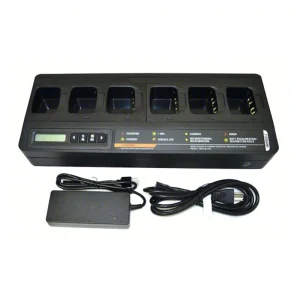 Motorola PMPN4284 Rapid Battery Charger PMPN4283 6-Way Multi-Unit Charger Base for DP3600 DP3601 DP4400 DP4400e Two Way Radio