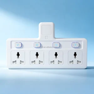 Multi-Plug Extension Socket with Universal Power Adapter, 2500W, for Home, Office and Kitchen