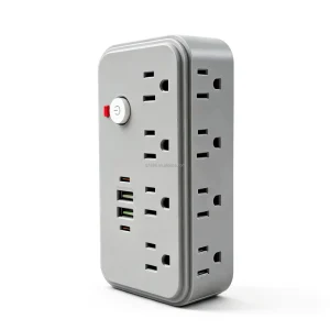 Multi Plug Outlet USB Wall Charger 8 Outlet Extender with 4 USB Charging Ports Power Strips Outlets