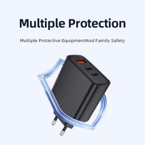 Multi-Port 65W PD Charger USB-C Fast Charging for Laptop EU Plug