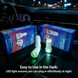 Multi Standard Charging Port Car Fast Charging USB Car Phone Charger Match Different Phone Interfaces Car Charger