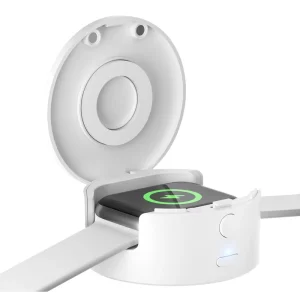 Multi function Portable Apple Watch Charger Case 1500mAh Magnetic Power Bank Wireless Charging Storage Box for Travel Daily Use