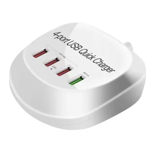 Multiple USB Wall Charger 4 Ports 5V 3.6A USB Travel Adapter 100-240V USB Home Charger Plug for Bar Restaurant