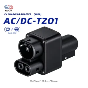 NACS to CCS2 AC Adapter 400A AC DC Charging Converter Tesla NACS to CCS Combo 2 IP54 Waterproof for Tesla Model 3 Y S X
