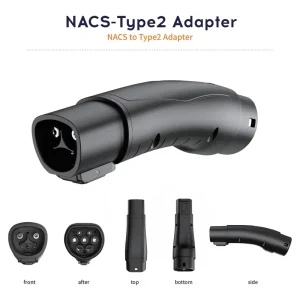 NACS to Type 2 EV Charger Power Adapter for Volvo XC40 Polestar 2 Audi E Tron European Home AC Level 2 IP65