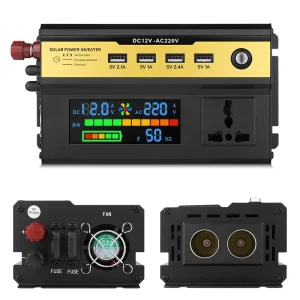 NCI004 Car Inverter 12V 24V 220W 500W Household Power Supply Converter Intelligent Digital Display