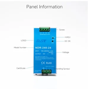 NDR-240-24 240W 24V 10A Industrial DIN Rail Switching Power Supply for PLC AC-DC Telecom