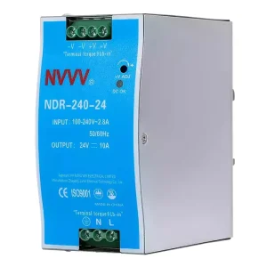 DIN Rail NDR-240W 240W Industrial High Frequency Switching Power Supply SMPS