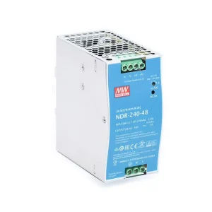 NDR-240-48 240W 48V 5A Single Output DIN Rail DC Switching Power Supply with Active PFC for Industrial Automation