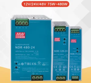NDR 240W/480W DIN Rail Power Supply 24V 20A Single Output