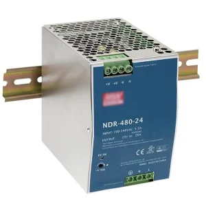 NDR-480-24 24V 20A AC-DC Single-Output Industrial DIN Rail Power Supply