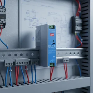 NDR-75-24 DIN Rail Switching Power Supply 24V 75W Adjustable 60Hz Output Frequency 220V Input Voltage 3.2A AC-DC