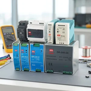NDR EDR HDR MDR DIN Rail DC Power Supply 24V 240W 10A 86% Efficiency Single Industrial Control System