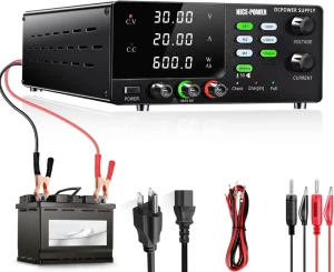 NICE POWER 30V 20A 600W High Power Bench Power Supply Battery Charging OCP Reverse Charging Protection Storage Memory