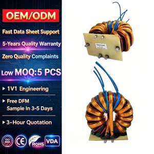 Nanocrystal Choke Filter 22uH 56uH 3A 400uH 450uH 1H Naked Coil 210uH Power Toroidal Inductor