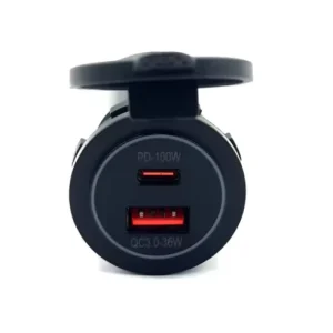 New 12V 24V USB Socket Charger Real Power 100W USB Charger with Voltage Booster for Auto Car Marine Boat