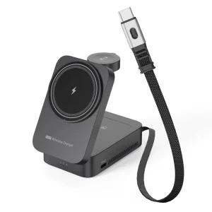New Design Foldable 3 in 1 Wireless Charger Multifunction Phone Charging Stand Chargers for iPhone 16 17 Earphone Smart Watch