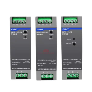 New Original CHINT NKY2 75 12 NKY2 120 12 NKY2 120 24 Rail Mounted 75W 12V DC Switching Power Supply in Stock