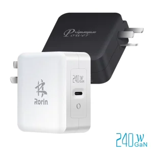 Number 1 Sellers 3 Pin CN Wall Plug 240W USBC 1 Port DC PD PPS GaN Fast Charger with Type C for iPhone Xr MacBook Phone Laptop
