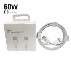 Nylon Braided 60W PD USB-C Fast Charging Data Cable for iPhone 18 17 16 15 Pro Max