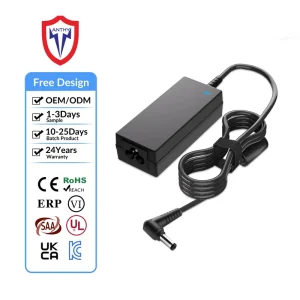 ODE 40W 20V 2A 5.5*2.5mm DC Laptop AC DC Power Adapter with QC3.0 and PD Fast Charging OTP Protection for Notebooks