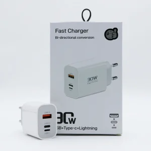 OEM 30W USB C PD Fast Wall Charger Multifunctional Power Adapter for Smartphones and Laptops