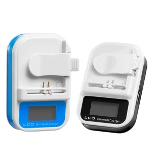 OEM Multifunctional Fast Universal Battery Charger 6G LCD Display for Mobile Cell Phones & Cameras AC Port