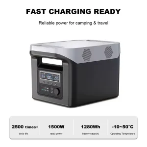 OEM ODM Power Station Solar Energy System 1500W Lifepo4 Outdoor Solar Power Generator Portable Power Station