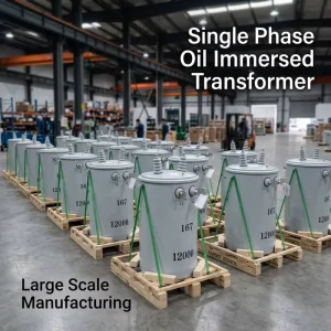 Oil Immersed Cylindrical Transformer Single Phase Pole Mounted Transformer 75KVA with Silicon Steel Core for Network