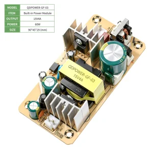 Open Frame AC DC Power Supply for Amplifiers 15V 4A SMPS Single Output 87% Efficiency 180 264VAC Input Multi Protection 2 Years
