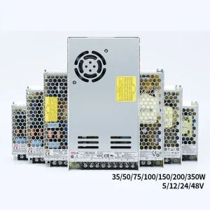 Original MEAN WELL RS LRS Series 15W 1200W Switching LED Power Supply MW SMPS