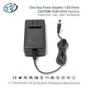 Original Manufacturer US Plug Wall Mount Power Adapter FCC ETL CE RoHS OEM ODM Vietnam Plant Supply