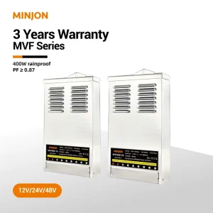 Outdoor 400W 48V CE Single-Output Rainproof Switching Power Supply 87% Efficiency 200-240VAC