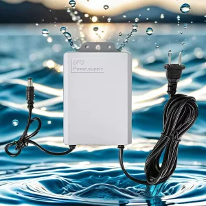 Outdoor Closed-Circuit Television Security Cameras with Mini Portable Power Station UPS and DC Power Adapter