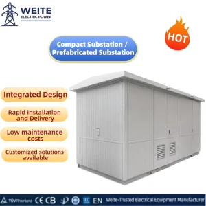 Outdoor Dustproof IP44 12kV 450A Compact Box Transformer Shopping Mall Power Distribution ISO CE OEM Factory Direct