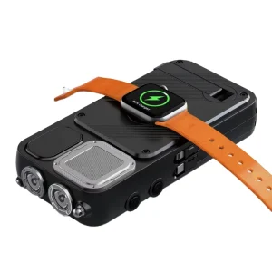 Outdoor Emergency 16000mAh Solar Wireless Power Bank Fast Charging Flashlight Built-in Micro USB Cable