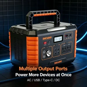 Outdoor Power Supply 500W Lithium Ion Energy System Charging Rechargeable Solar Generator Portable Power Station for Laptop