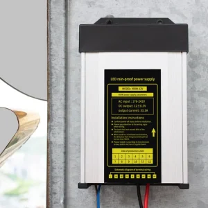 Outdoor Rainproof LED Power Supply 400W 12V 33A Splash Proof Switching Power Supply for LED Billboard Street Light