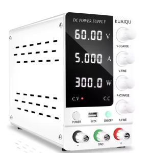 Output 0~60V 0~5A Adjustable Switching Regulated DC Bench Linear Power Supply with High Precision 4 Digits LED Displaying