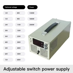 Output 15V 1500W Precision High Power Adjustable Regulated Power Supply 12V 600V Optional