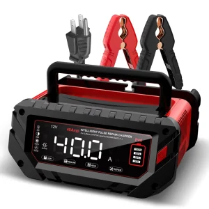 P40 QC2.0 AC Electric Car Battery Charger 6V 12V 24V LiFePO4 PC Fireproof Material Overcurrent Short Circuit Protection