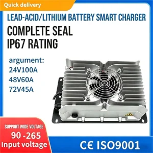 PCHG AS3300B On board 3.3kW CE Certified E car Charger for Scooter CAN Function Air cooled IP67 Waterproof 90 265VAC