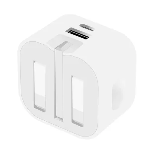PD 20W 25W USB C Mini Wall Charger Portable Travel Fast Charging Adapter for iPhone Samsung Android Devices