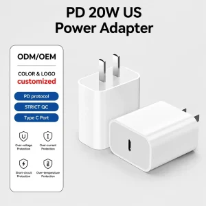 PD 20W Fast Charging Type-C Power Adapter Multi protection Wall Charger for Mobile Phones