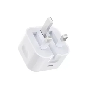 PD 20W Foldable Power Adapter with UK, US, and EU Plugs, USB-C Wall Charger for Mobile Devices