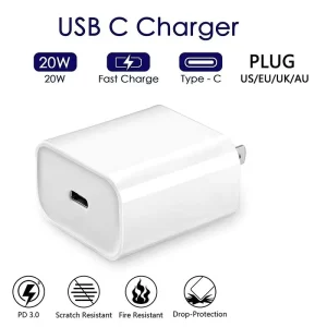 PD 20W USB-C Wall Charger PD3.0 OVP 5V3A for iPhone
