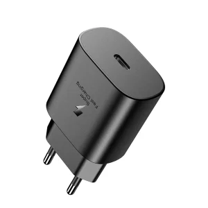 PD 20W USB Type-C Charger with US/EU Plug and Portable Power Adapter
