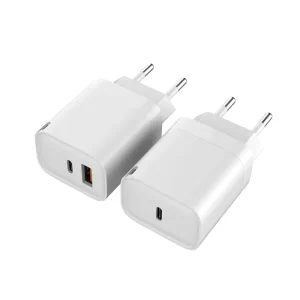 PD 30W Fast-Charging USB-C Charger with Universal Power Adapter, US/EU/AU Plugs, Fireproof, for Android Devices and Laptops