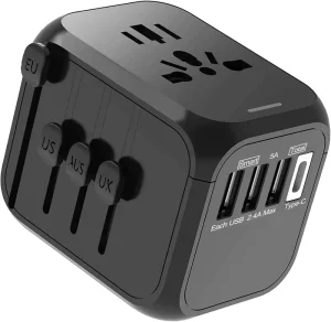 PD 30W Travel Charger 1 Type-C + 3 USB Ports Universal Travel Adapter Wall Plug