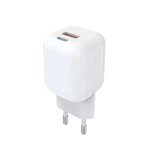 PD 30W USB Type-C Dual-Port Fireproof Power Supply Adapter Wall Charger EU Phone Charger Adapters for iPhone